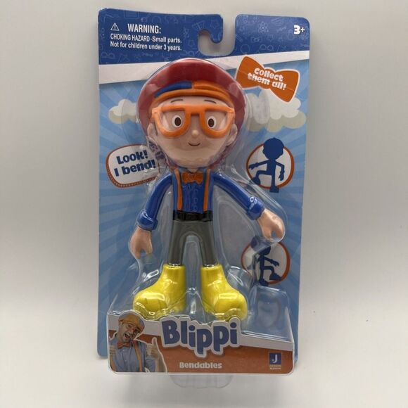 2020 Brand New JAZWARES Toys Blippi Fireman Bendables Collection Toy figure 5"‎ - Picture 1 of 7